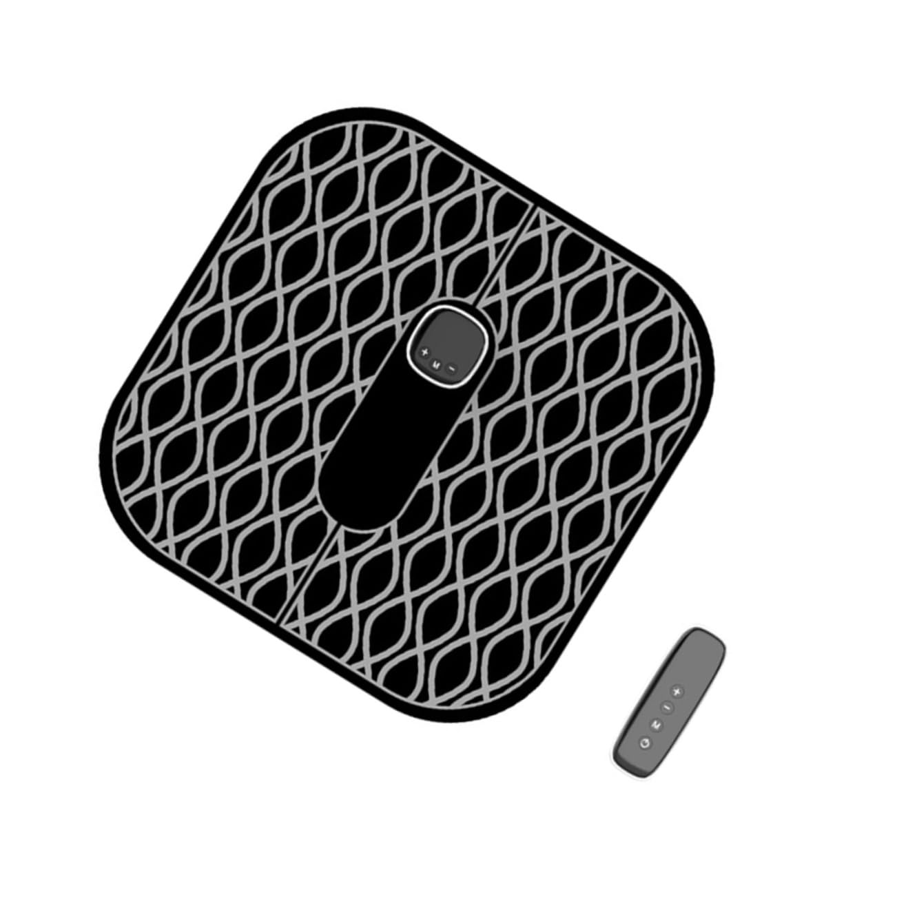 Esterilla Masajeadora de Pies Portátil Negra, Masajeador Eléctrico | Abs, Masaje 360° Multidireccional, Alivio de Molestias Moderadas, Uso Ligero para Mujeres y Hombres