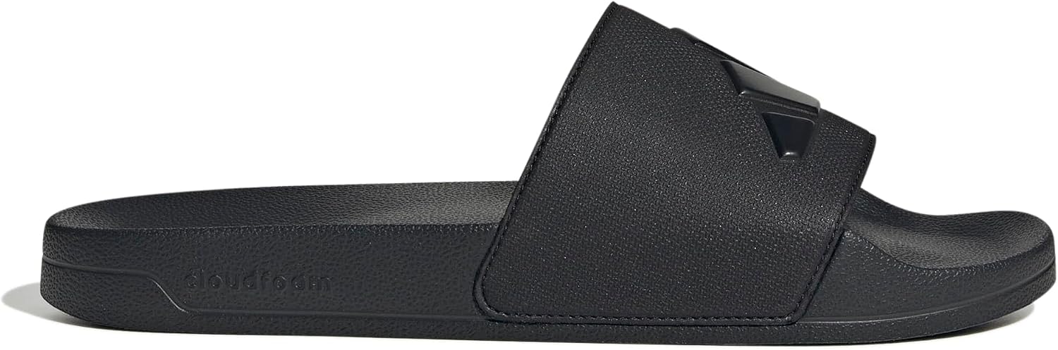 adidas Unisex-Adult Adilette Shower, Black/Black/Black, 16