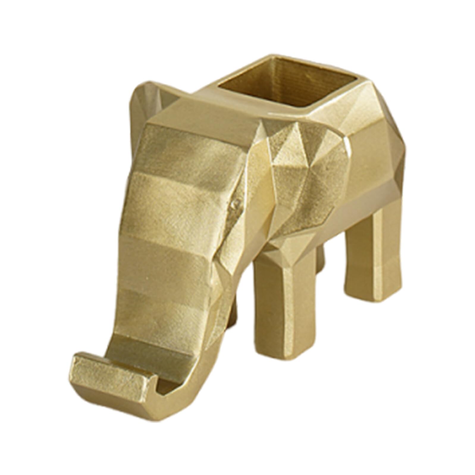 Rangement stylos éléphant pour support téléphone portable et pinceaux maquillage