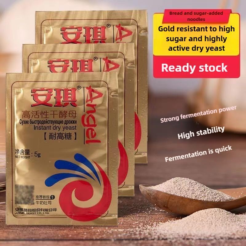 Miniatura 3 de Levadura seca Instand, ángel, mantou y polvo de fermentación de bollo relleno al vapor, agente de levadura rápida para pasteles, 1.76 onzas (0.18 oz