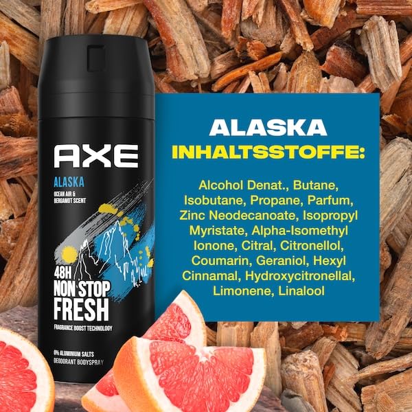 AXE Bodyspray Deo 4er Bundle in beliebten Duftrichtungen (24er Pack) | mit 6x150ml Black, 6x150ml Dark Temptation, 6x150ml Alaska, 6x150ml Moschus