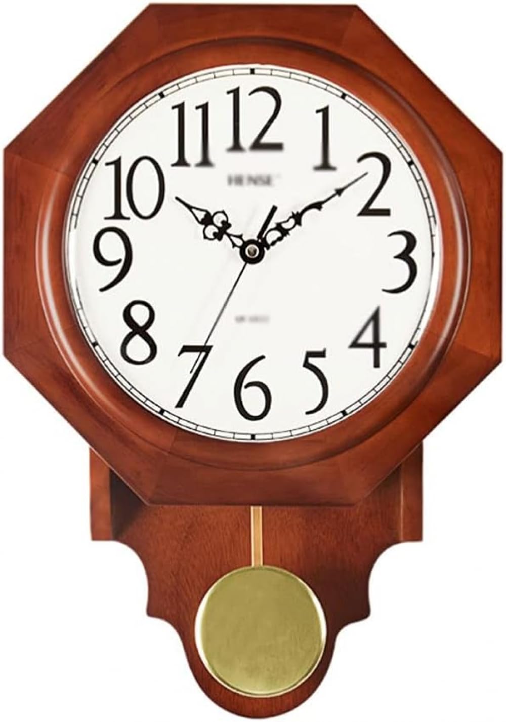 KRXSOBNV wall clock, 12 Inch Battery Operated Vintage Octagonal Living Room Wall Clock Silent Non Ticking