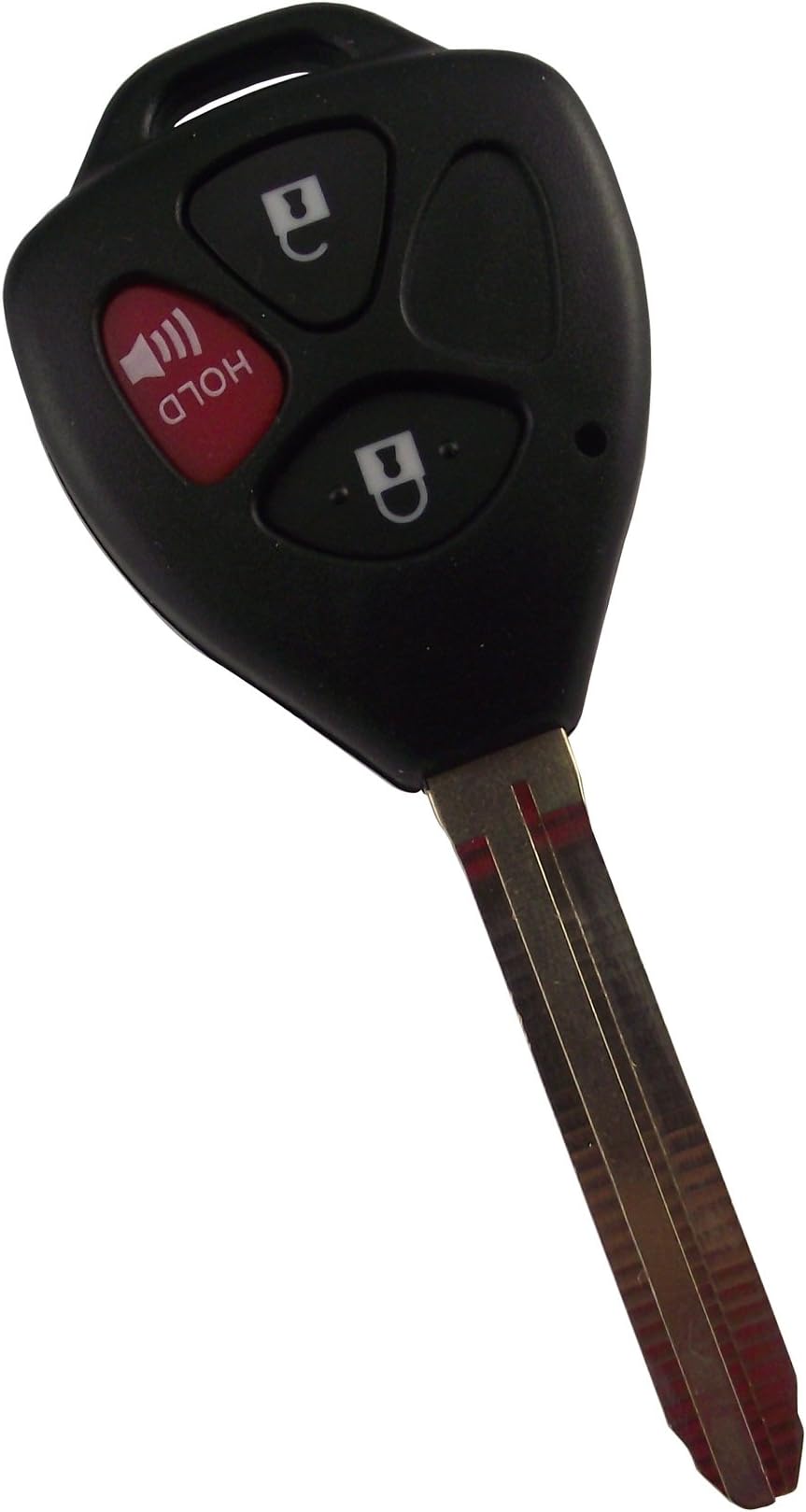 Blank 3 Buttons Remote Key Case Compatible With Camry RAV4 Yaris Scion Matrix Venza FOB Shell No Chips Inside