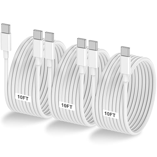 Miniatura 26 de Paquete de 3 cables USB C a USB C [1m+2m+3m], cable tipo C a tipo C, cable de carga rápida de 60W para iPhone 17 16 15 Pro Plus Pro Max Air, para