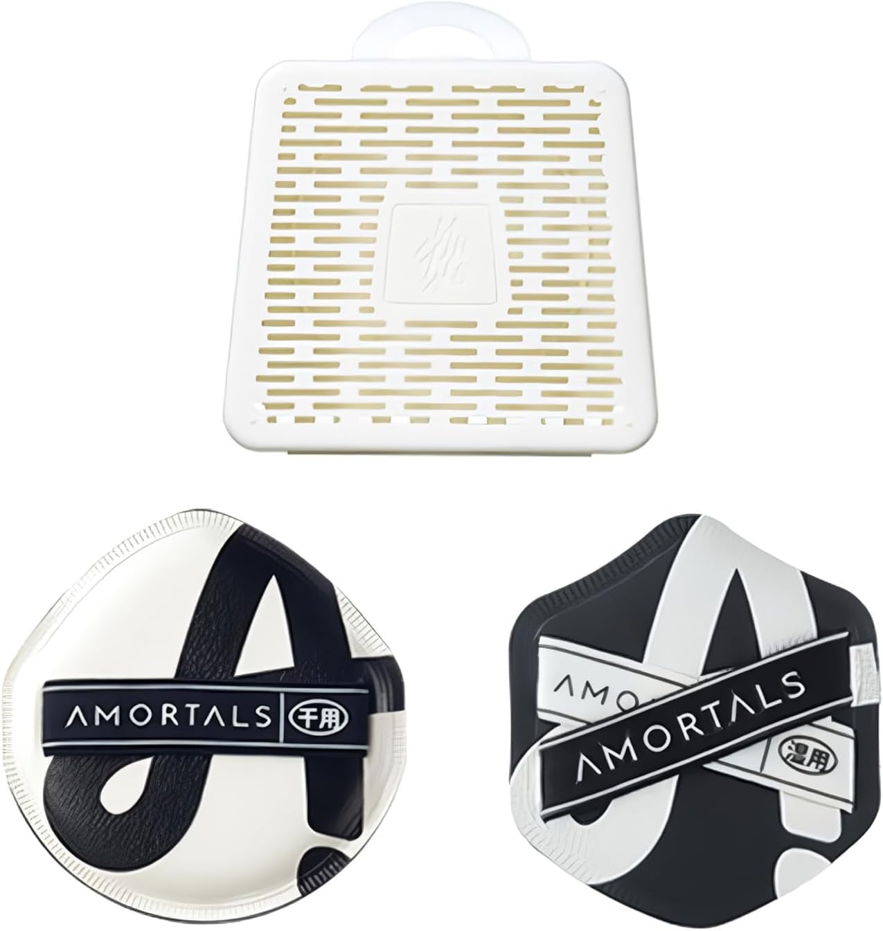 Makeup Puff Set of 2 Foundation Dedicated Puffs, Compact, Easy to Carry, Wet and Dry Use, Storage Box Included