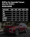 for Hyundai Tucson Floor Mats & Cargo Liner 2022-2025 2026 (Not for PHEV), All Weather Rubber Custom Fit Front Rear & Trunk Mat Full Set, for Tucson Car Accessories 2026 2025 2024 2023 2022