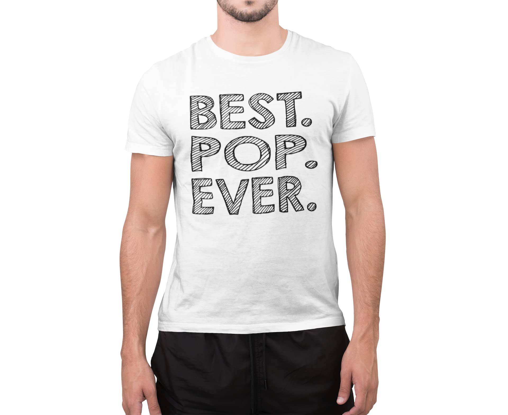 Aayansh CREATION Best pop Ever-White - Printed Fun and Lovely - Family Things - Comfy tees for Men