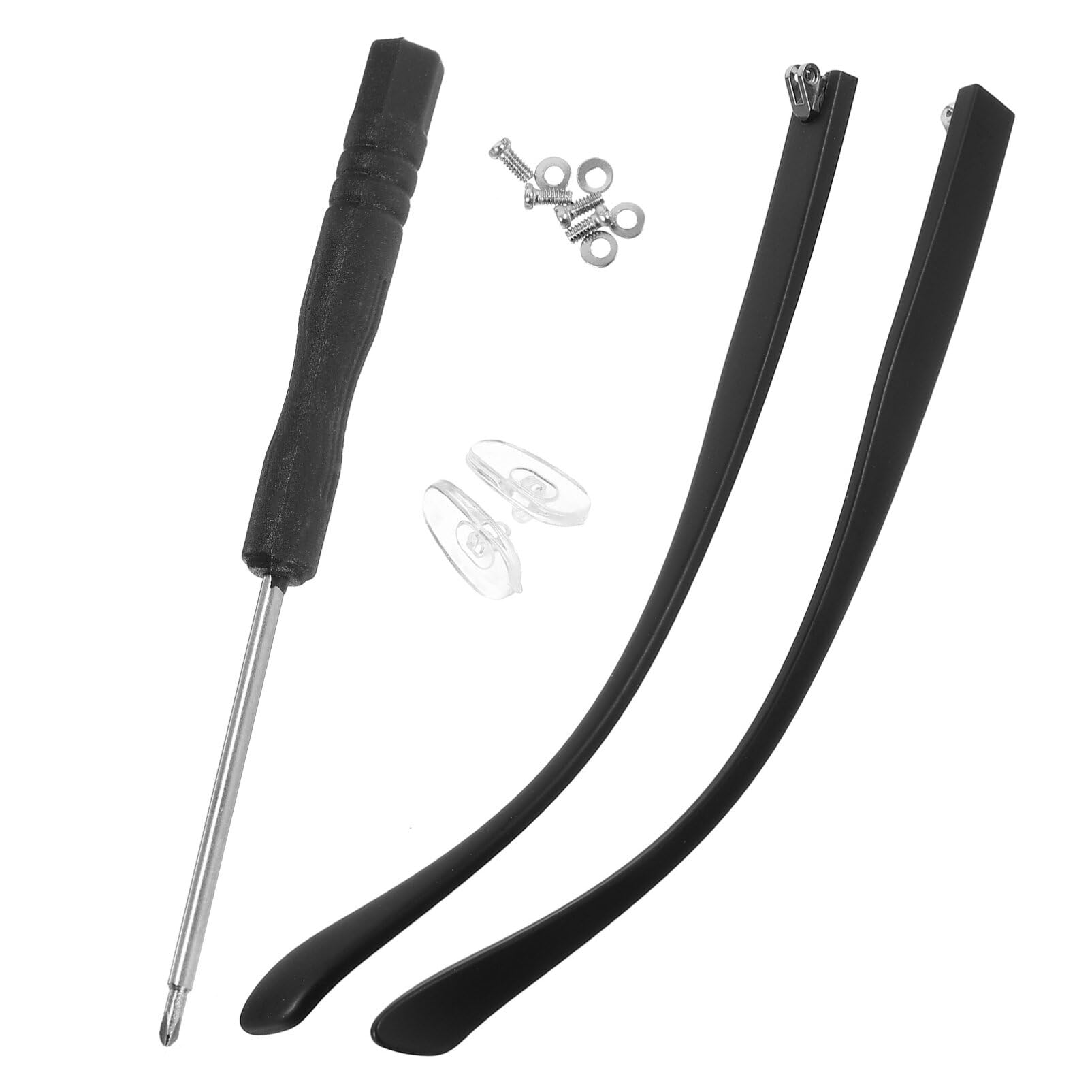 Patillas De Repuesto Para Gafas Brazos Y Para Gafas Kit De Reparación De Gafas Repuesto Universal Para Gafas Con Tornillos Almohadilla Para La Nariz Del Destornillador
