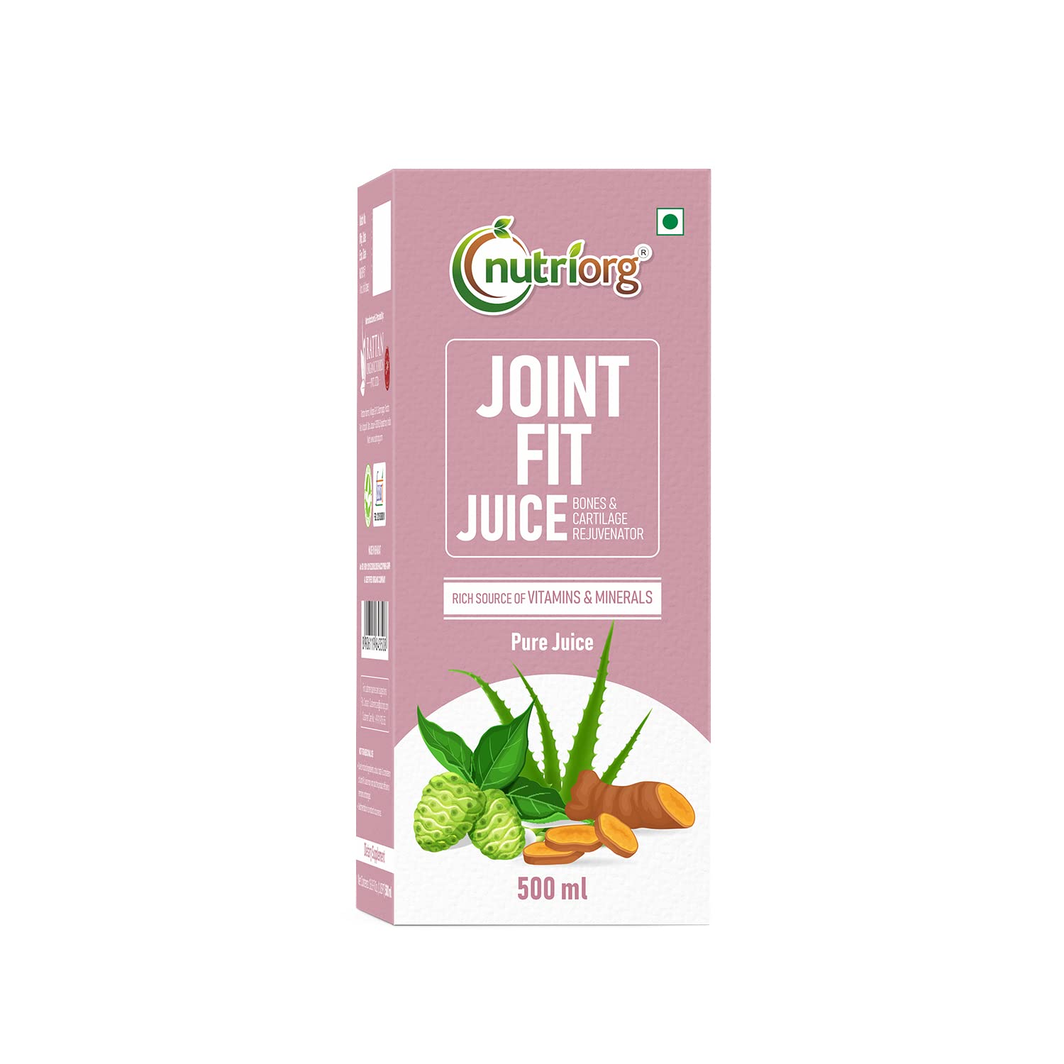 Nutriorg Joint Fit Juice 500ml | Natural Joint Pain Relief with 16 Ayurvedic Herbs | Reduces Swelling, Improves Flexibility & Muscle Strength | For Men & Women (B01JZBH24G) Amazon Price History, Amazon Price Tracker