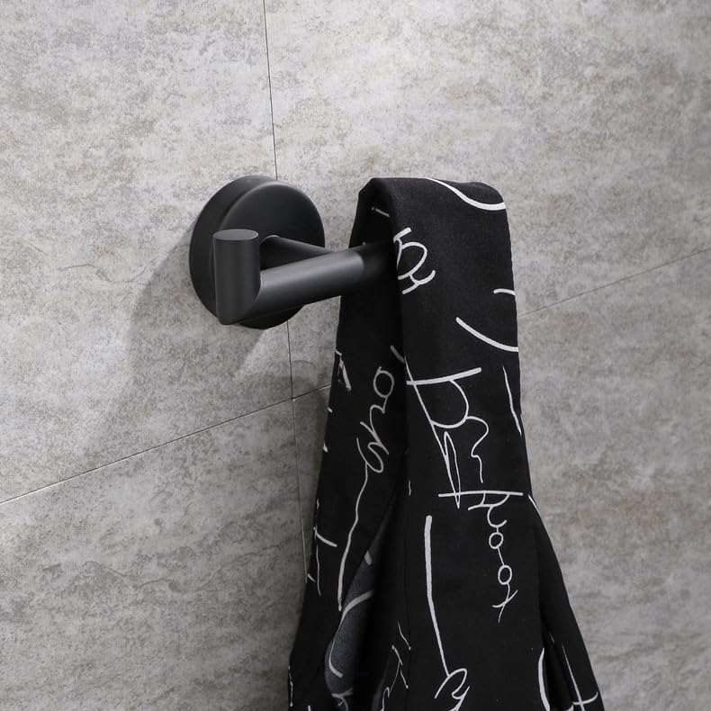 Miniatura 4 de DGYB Ganchos para toallas de baño, paquete de 2 unidades, de níquel cepillado, soporte para toallas, de acero inoxidable, resistente, para cocina,