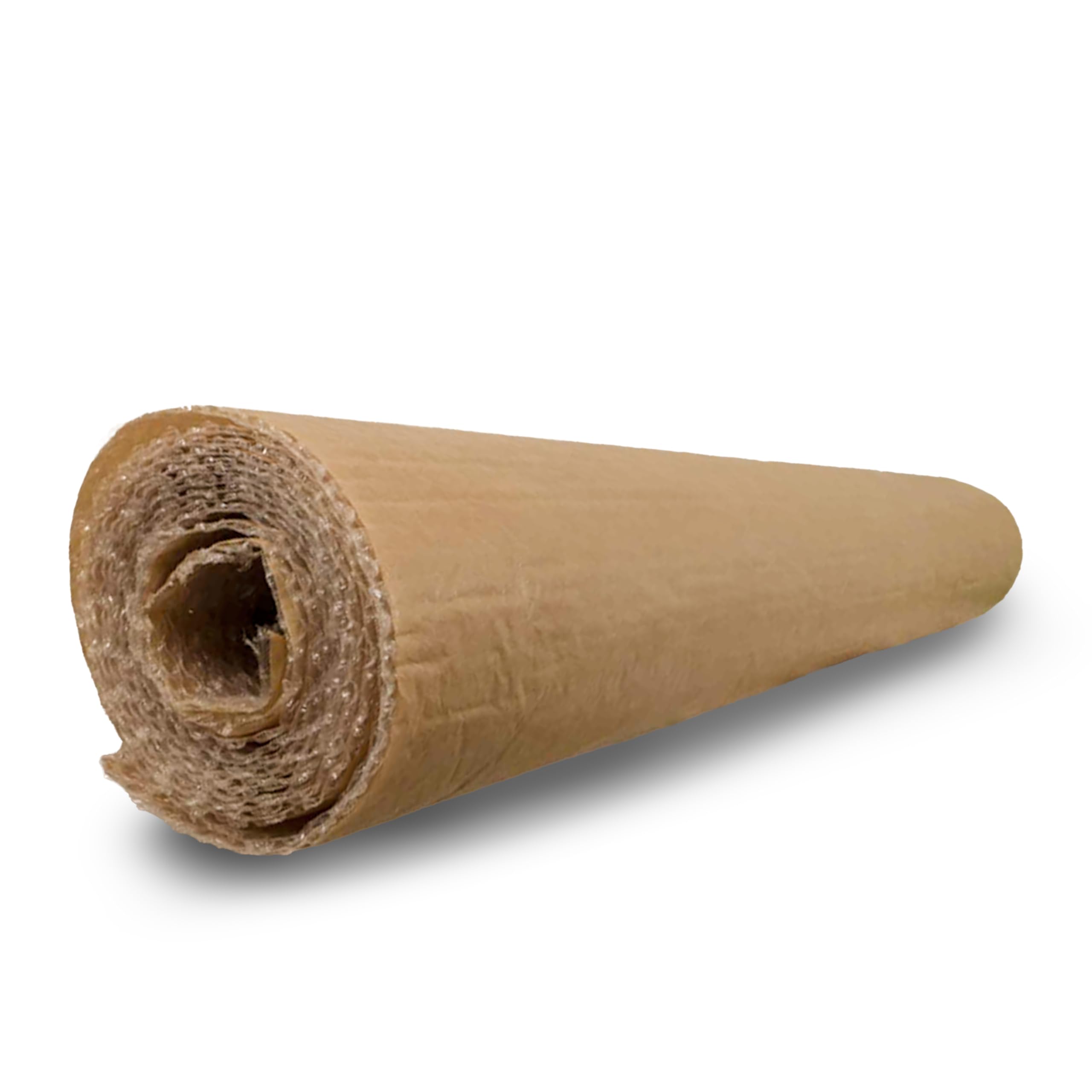 Rollo Papel Burbuja Kraft | 120cm x 25m | Protector de Embalaje con Acolchado de Aire | Ideal para Mudanzas, Almacenaje y Envíos | Papel Kraft con Burbuja para Embalaje Seguro