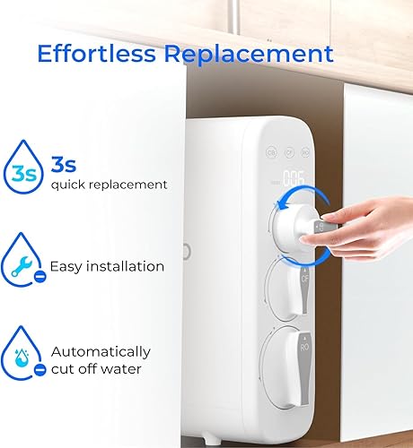 Miniatura 4 de Waterdrop Filtro de repuesto G3, repuesto para sistema de ósmosis inversa, paquete de 1 filtro WD-G3-CF, 1 filtro WD-G3-CB y 1 filtro WD-G3-RO