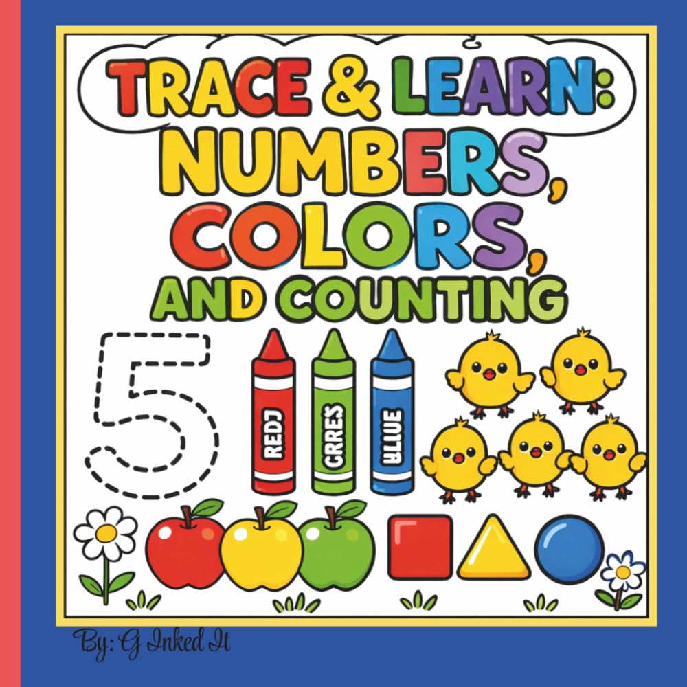 Trace & Learn: Numbers, Colors, & Counting: A Fun & Easy Way to Build Writing, Counting, and Coloring Skills