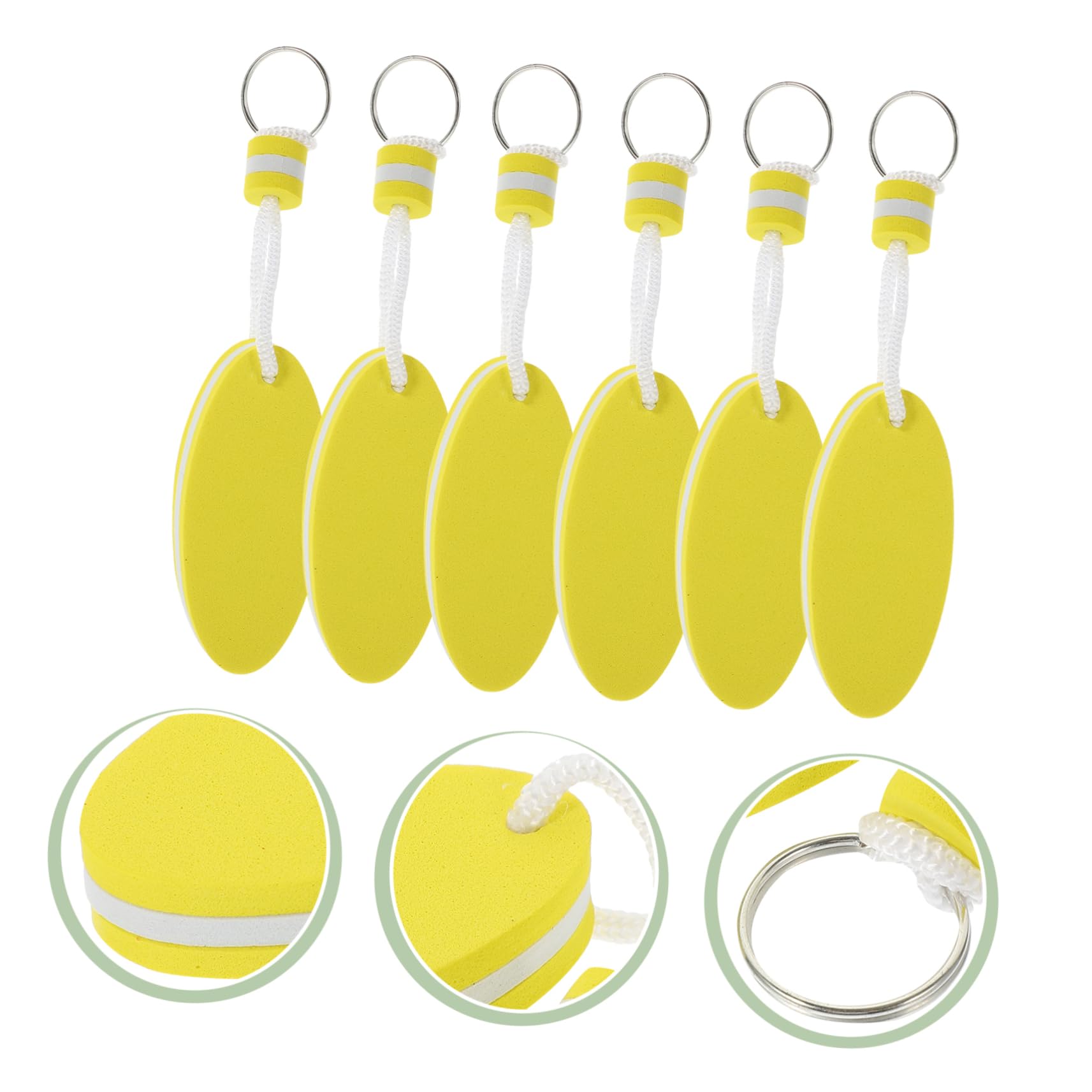 INOOMP 5 Set Di Portachiavi Galleggianti in Eva Con Design A Tavola Da Surf Robusti E Resistenti Per Uso Esterno 6 Pezzi * 5