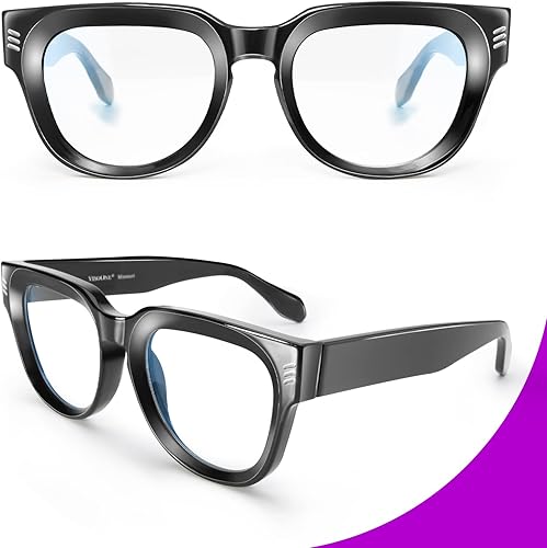 Miniatura 2 de VISOONE TR90 - Lentes cuadrados con bloqueo de luz azul y antirreflejos, para mujeres y hombres