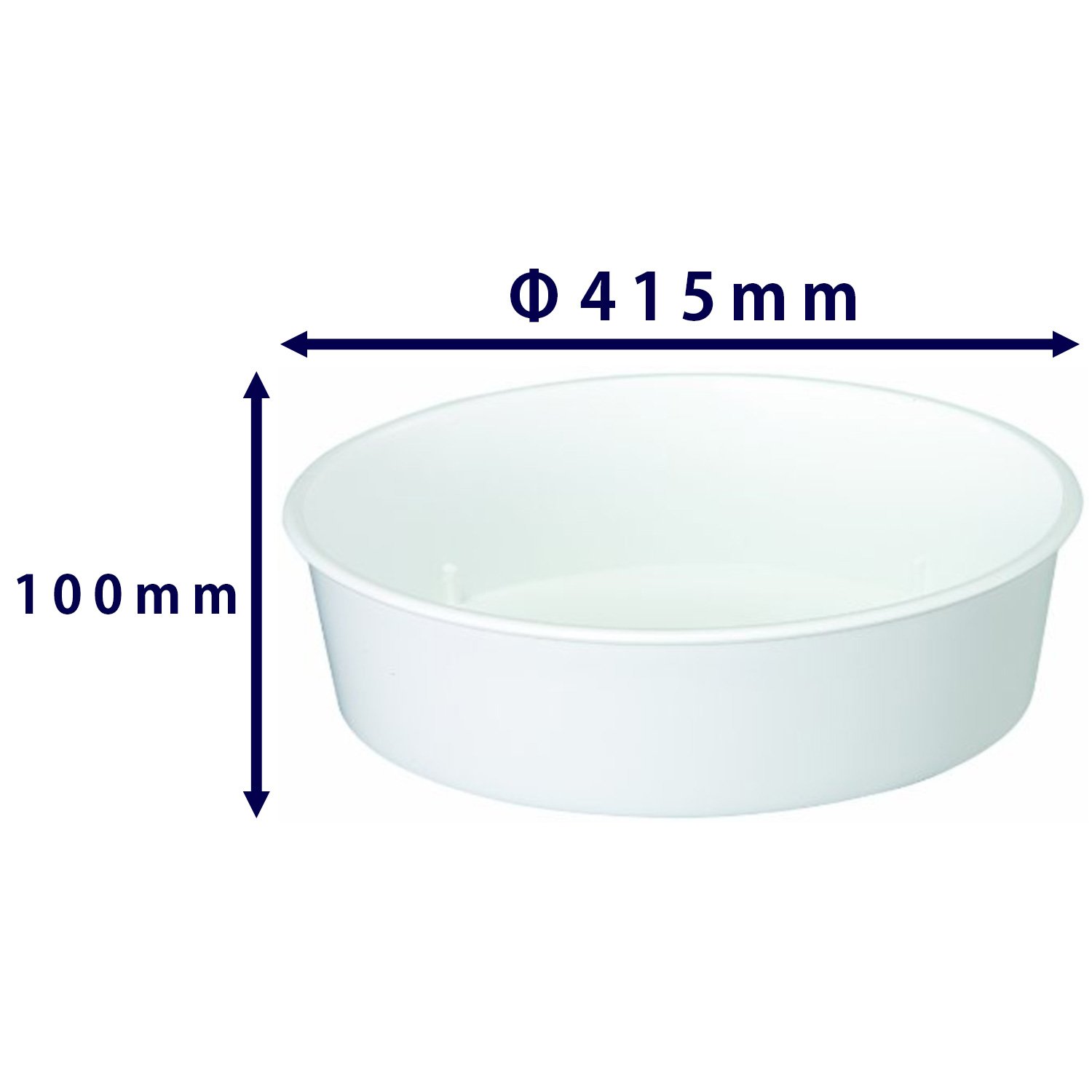 Amazon | 大和プラスチック 鉢皿 深皿 15号 φ415×H100 ホワイト | 受皿