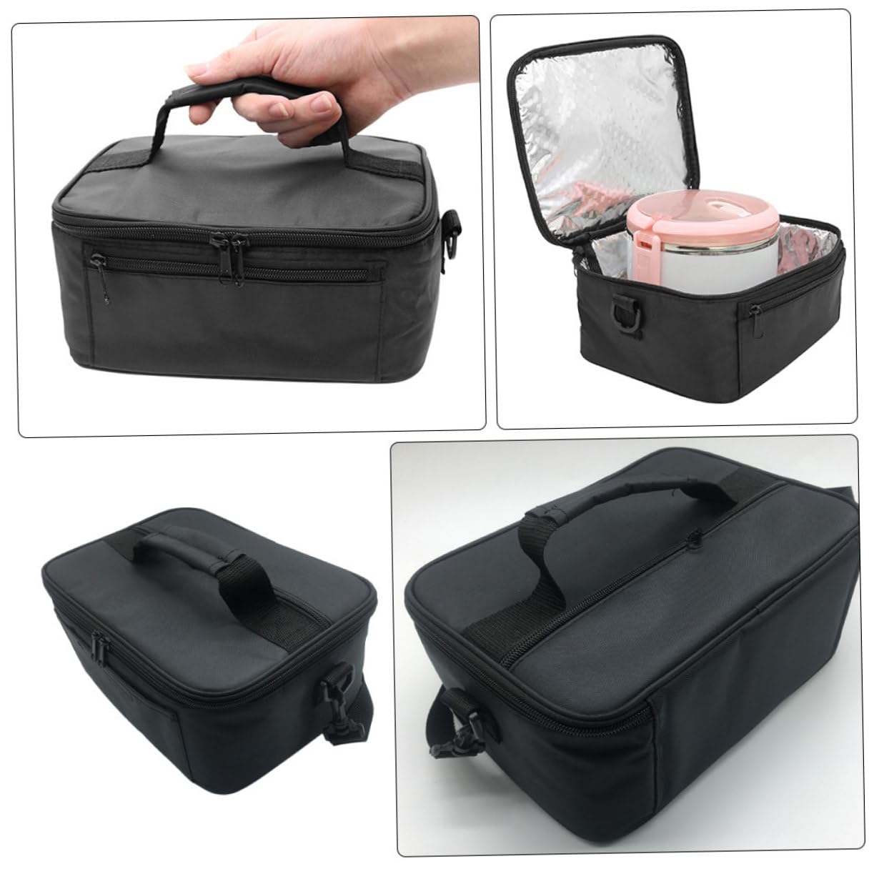 Garneck Sacca Merenda Scuola Borsa Porta Pranzo Termica 20l Oxford, Leggera e Resistente, Manico, per Campeggio e Scuola
