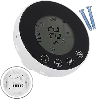 WiFi Smart Thermostat für Wasser/Gas Fußbodenheizung, 7 Tage Programmierbarer Temperaturregler mit App Fernbedienung & Kindersicherung, Kompatibel mit tuya Smart Home System, Schwarz(GA-Wifi)