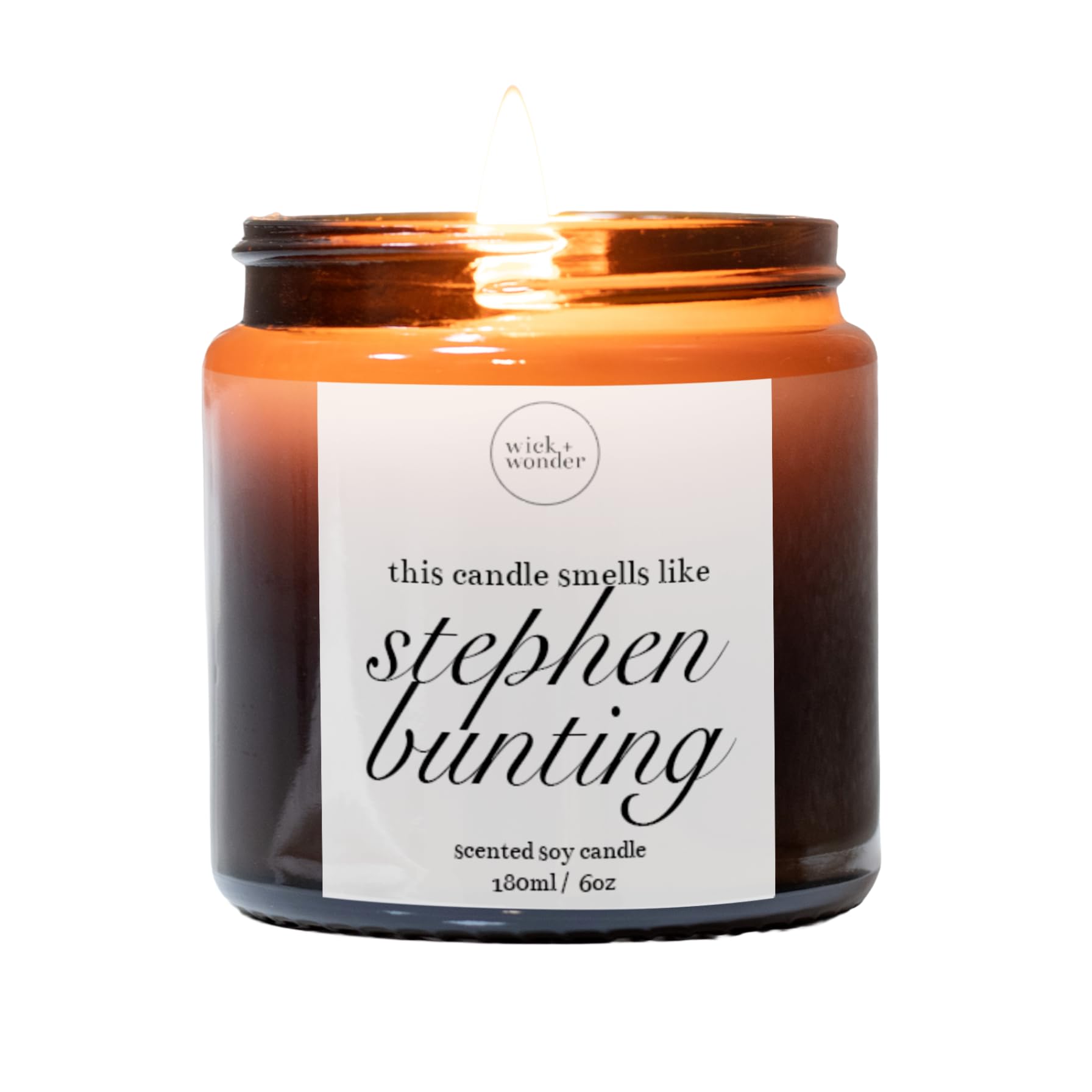 Stephen Bunting Gift Candle, Funny Darts Gift for Men, Women, Handmade Luxury Soy Candle (180ml, 35-40hrs Burn)