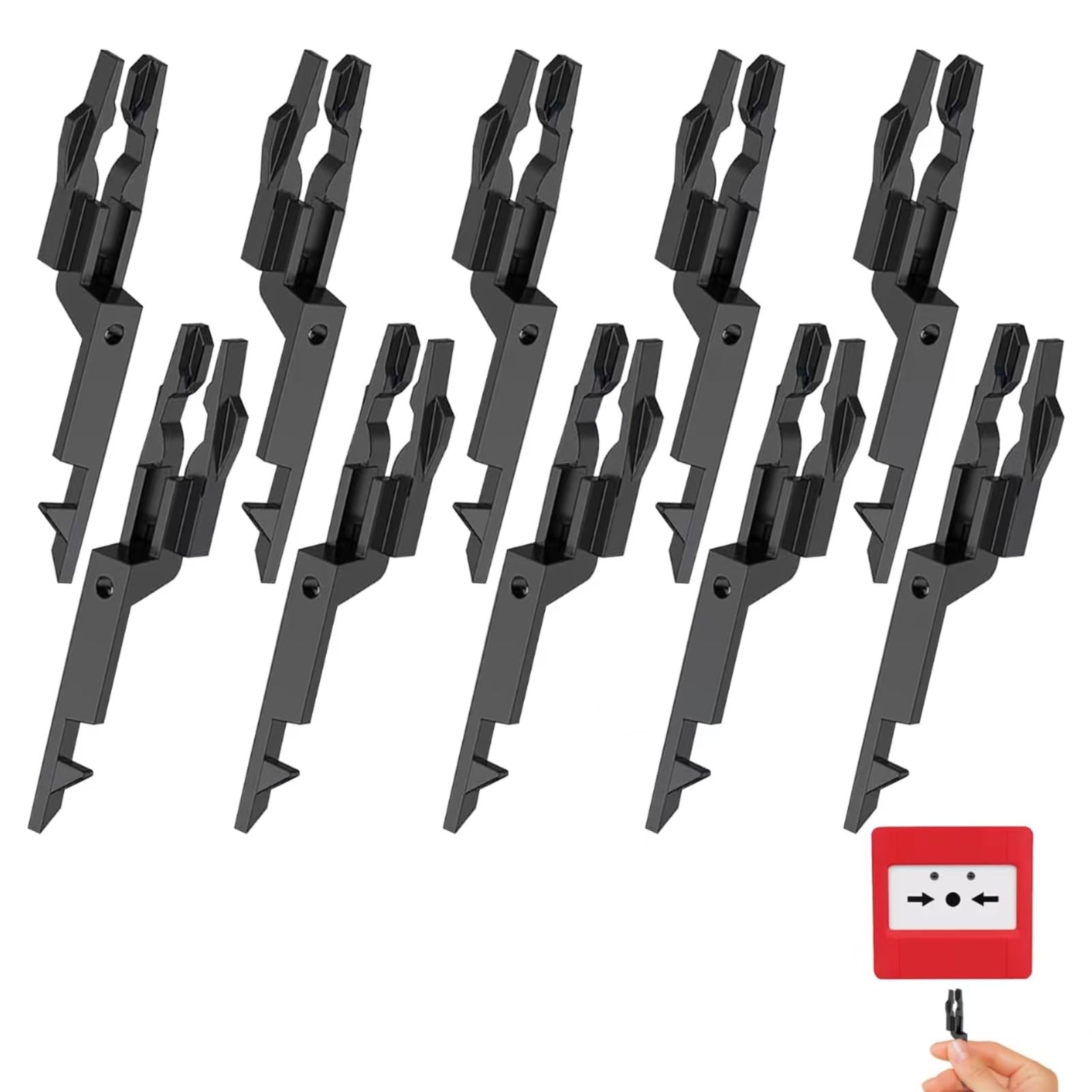 10 Pack Fire Alarm Test Keys, Universal Call Point Reset Key for KAC, Gent & Apollo, Durable & Reusable, Ideal for Safety Inspection and Maintenance