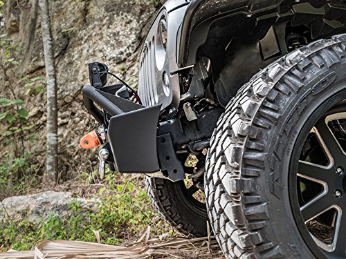 Havoc Offroad (fits) 2007-2018 Jeep Wrangler JK Front Stubby Bumpers (Metal Masher w Bull Bar)