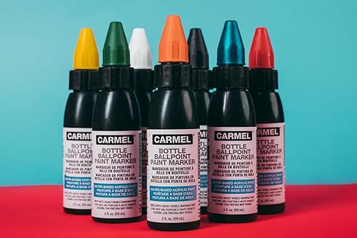 Miniatura 3 de Carmel Rotulador acrílico para botella (negro), paquete de 1
