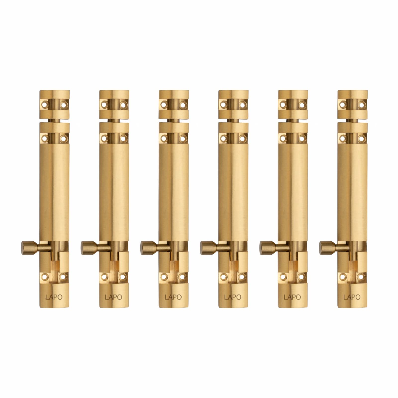 LAPO 2 Pack Heavy Duty 12 Inch Aluminium Tower Bolt for Wooden and PVC Door/Kundi/Chitakni for Windows Tower Bolt/Door Lock Latch for Main Doors (PVD Gold Finish, Pack of 2) — Amazon image 9