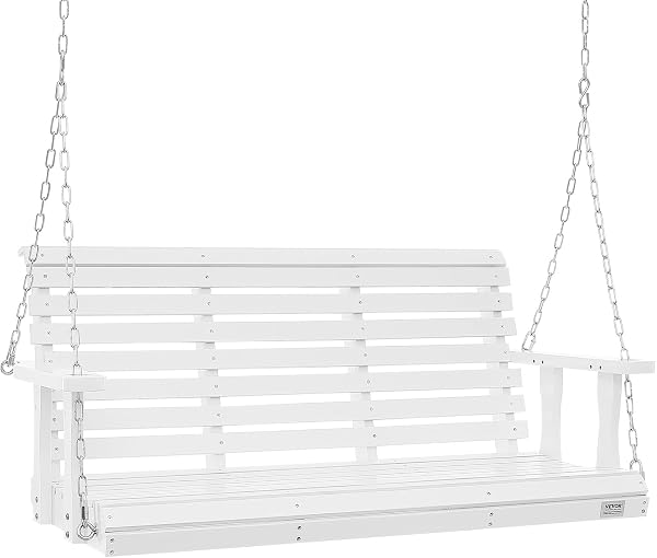 VEVOR 1.4m Wooden Porch Swing with Chains