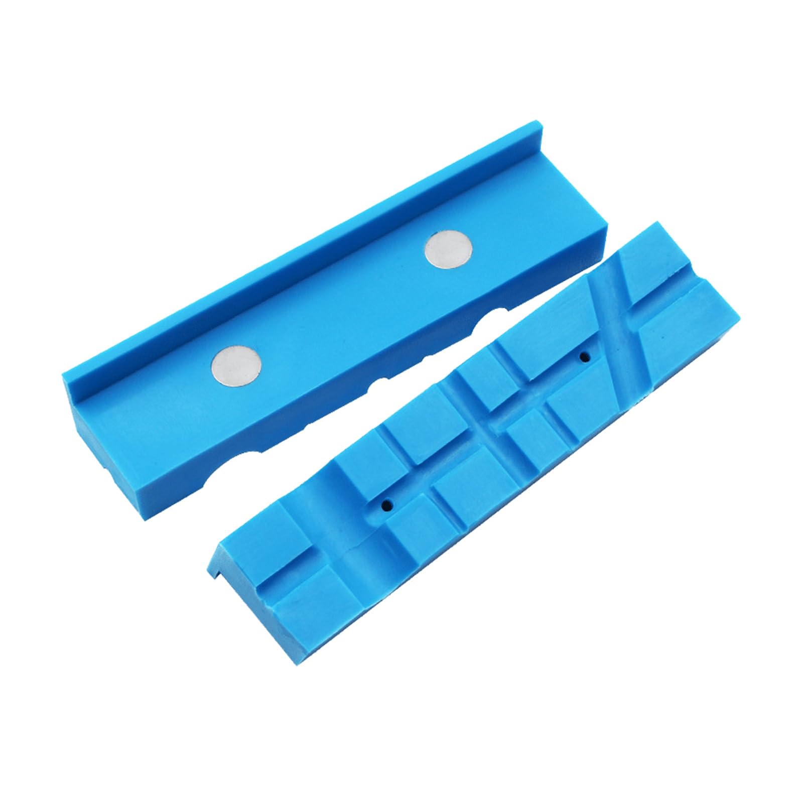 Kiuiom Soft Vice, Vice Protective Jaws, Universal Vice Soft Jaws, Magnetic Vice Jaw Pads, Multi-Groove Vise Protection, TPU Rubber Covers Covers, 140 mm