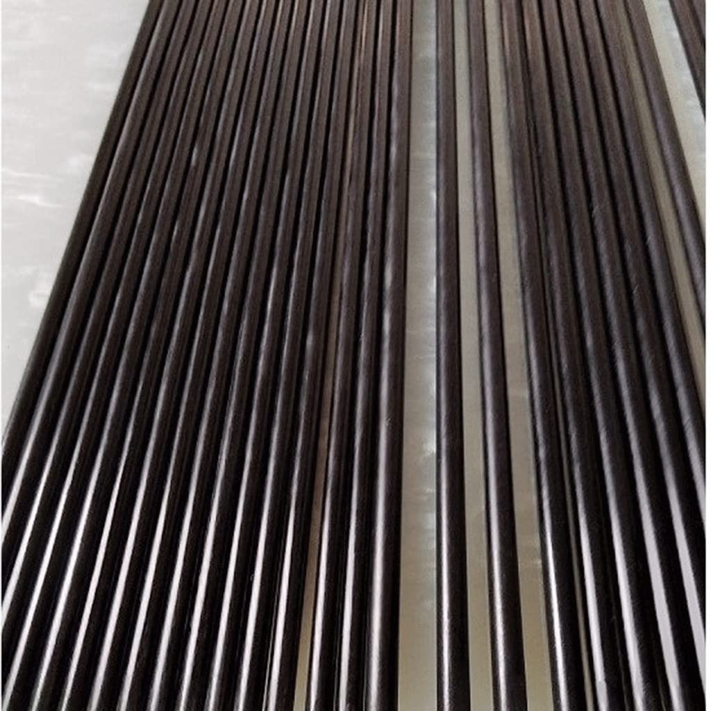 Varillas de Fibra de Carbono Negras de 1,5 Metros de Longitud para Equipos mecánicos. Varillas de Soporte de Fibra de Vidrio, Tiras Redondas pequeñas, Esqueleto de Cometa de Fibra (tamaño: 9