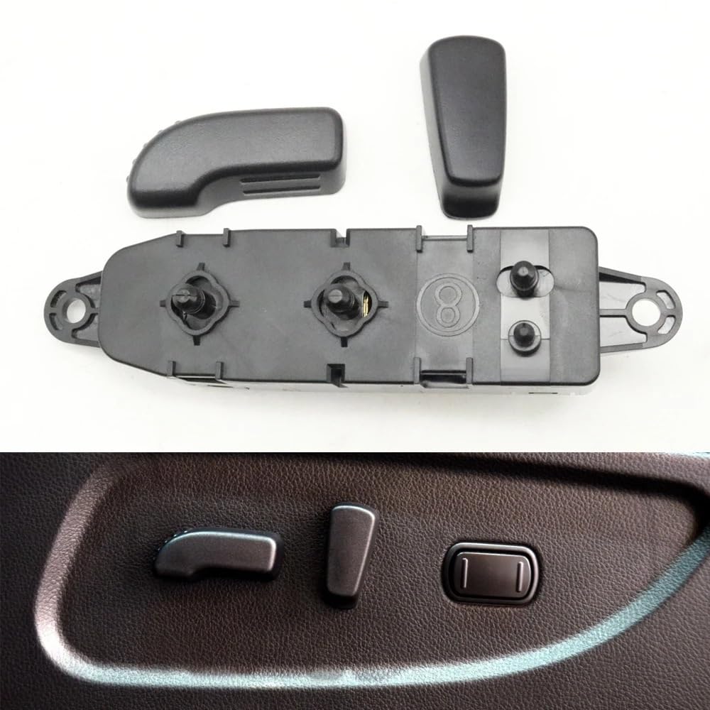 Pulsante Angolo Sedile Interruttore di regolazione controllo dello schienale elettrico sedile anteriore dell'auto con pulsante a manopola adatto per Nissan