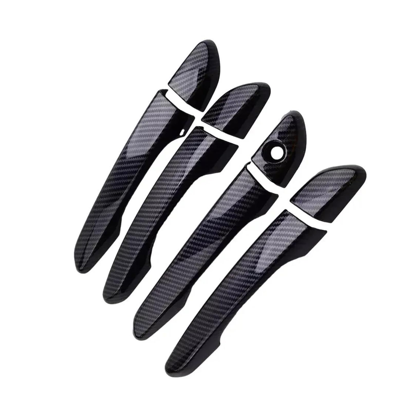 YSDSLS Car Exterior Door Handle Cover Moulding Protective Accessories for Hyundai for Tucson 2015-2020(Normal Carbon)