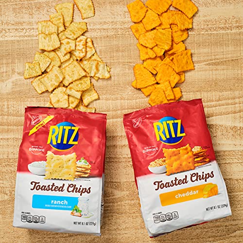 Ritz Toasted Chips Ranch Crackers, 8.1 Oz #TOP3