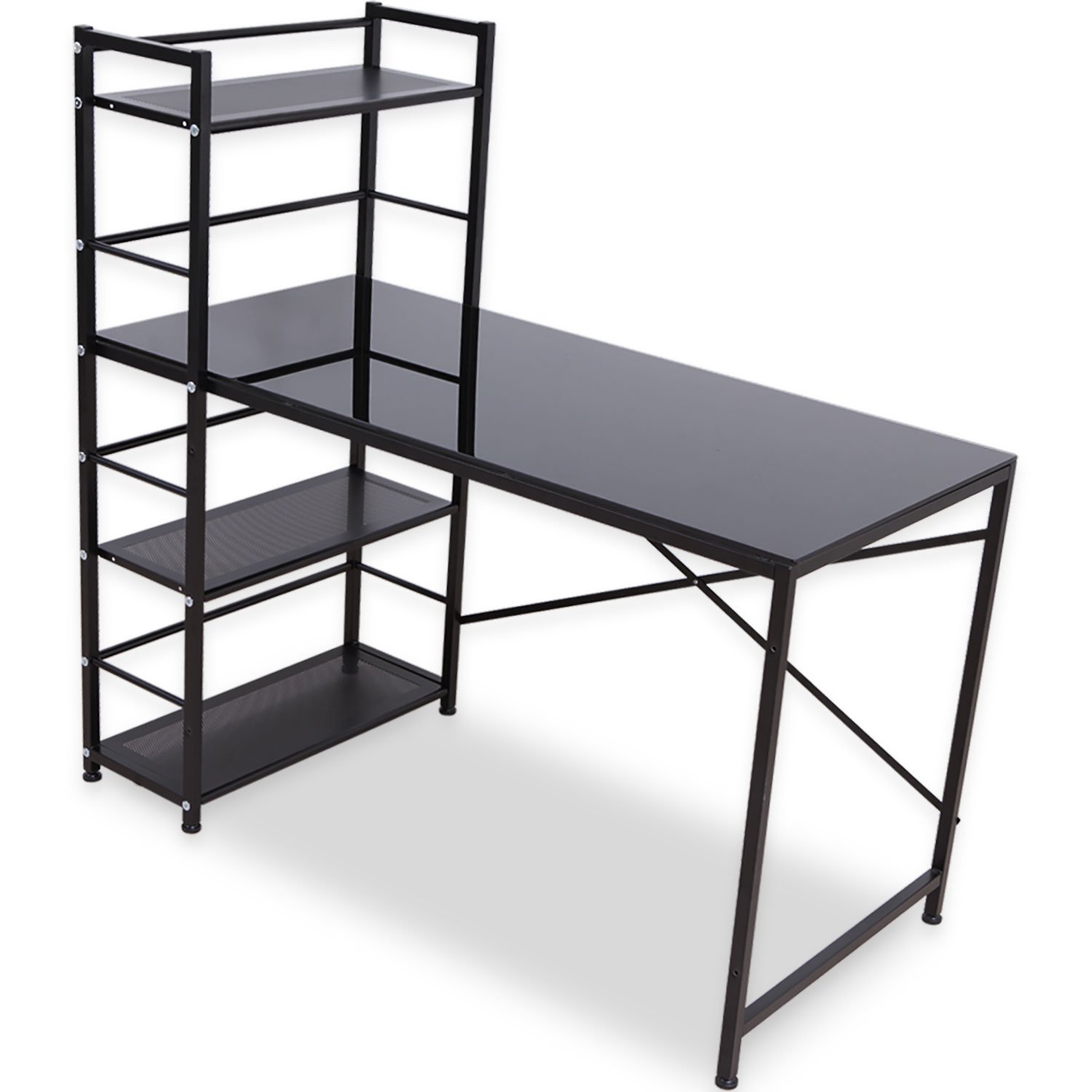 Amazon | LOWYA ロウヤ デスク パソコンデスク 学習机 勉強机 収納