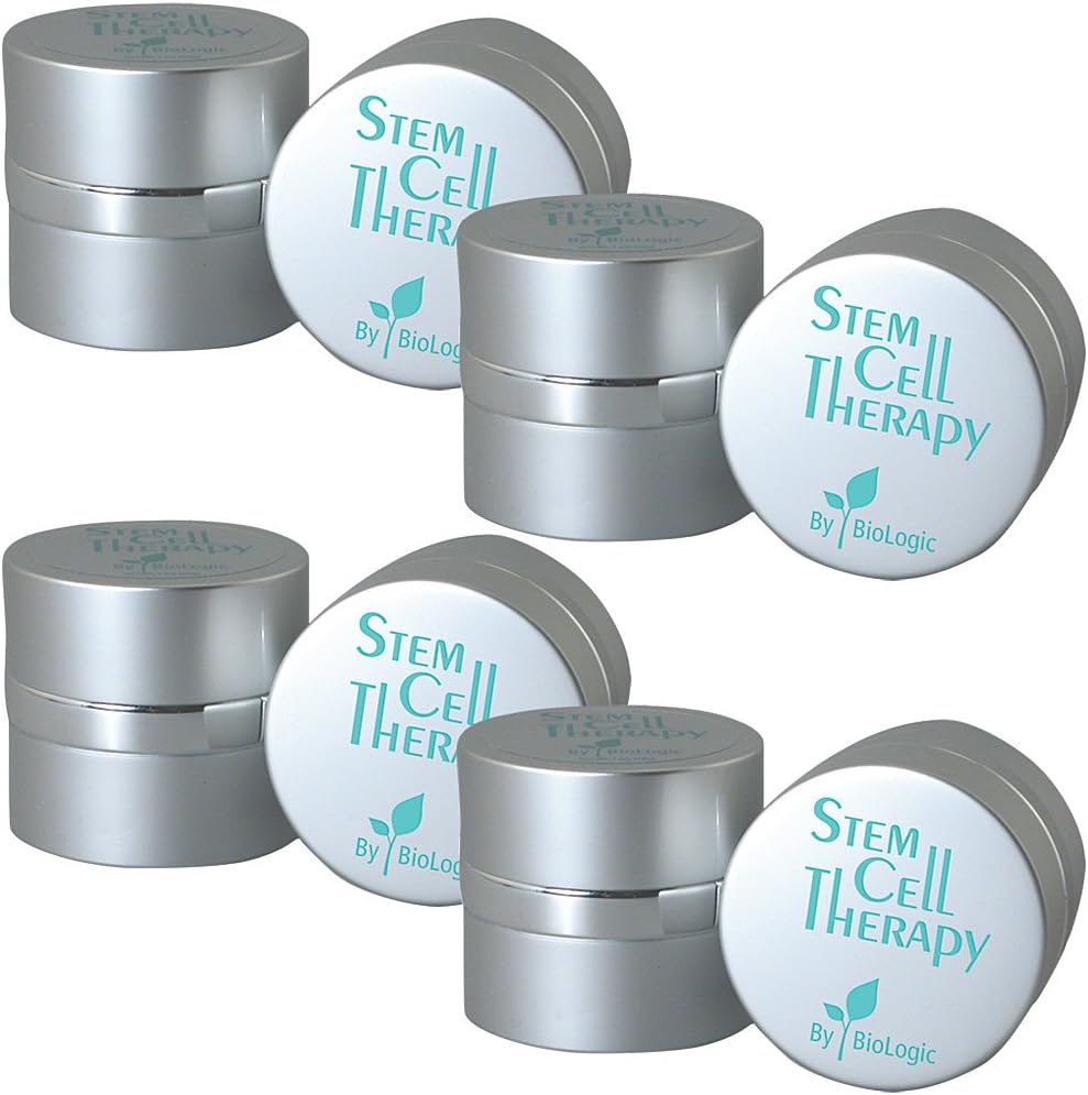 Biologic Solutions Stem Cell Therapy Skin Care Anti-Aging Cream Reduces Wrinkles Aging Signs (Set Of 4 Jars)