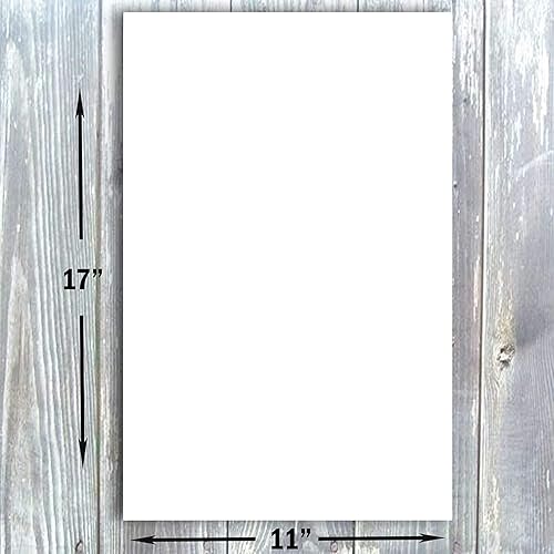 Miniatura 3 de Hamilco Papel grueso de cartulina blanca de 11 x 17 pulgadas, peso pesado de 80 libras, cartulina de cartulina de 50 unidades