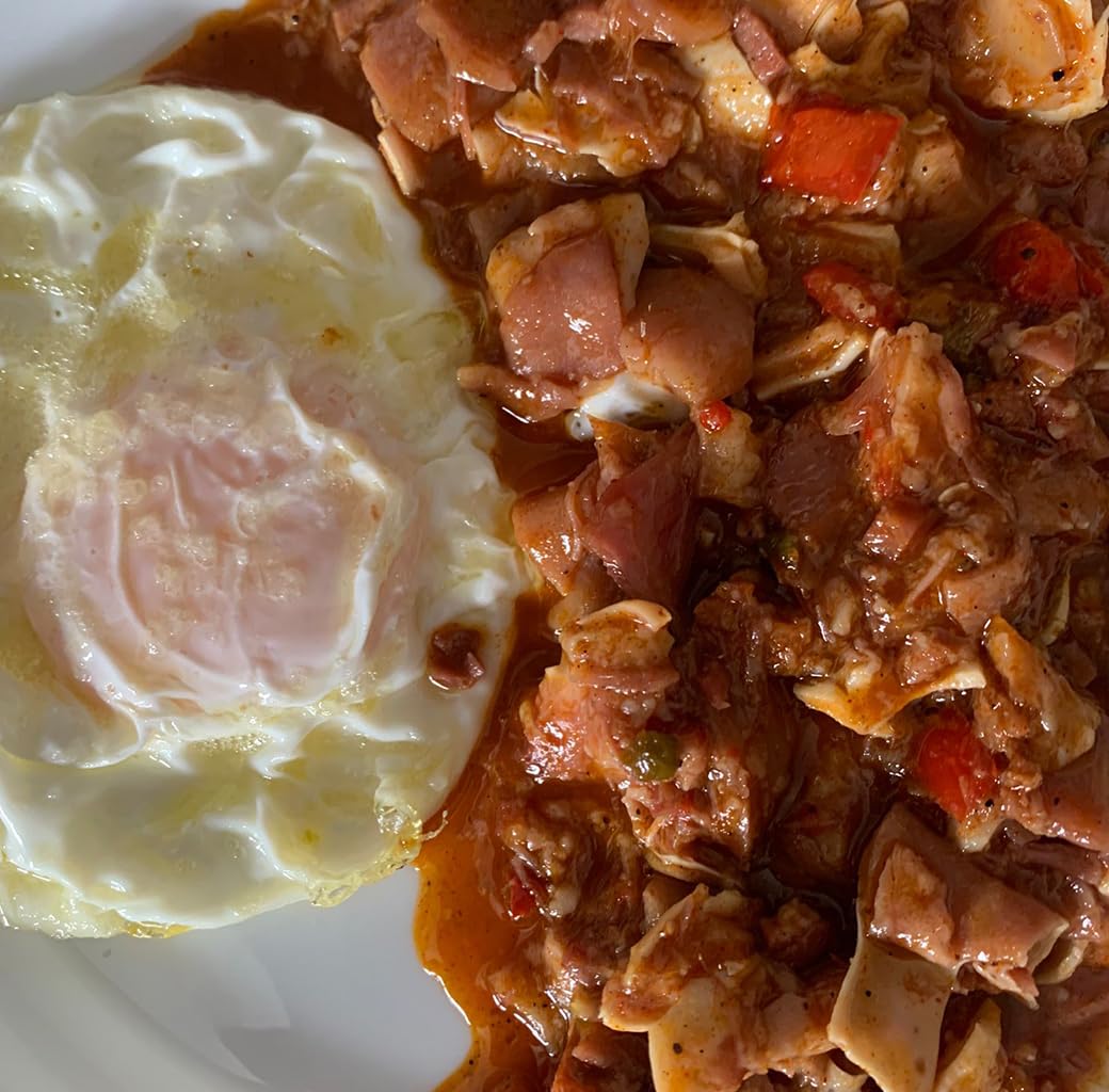 Oreja de Cerdo en Salsa con Jamón y Chorizo, Receta Tradicional Artesana, Plato Preparado Calentar y Servir, Sin Gluten, Sin Conservantes, Pack de 4 Tarros (4 x 400g)