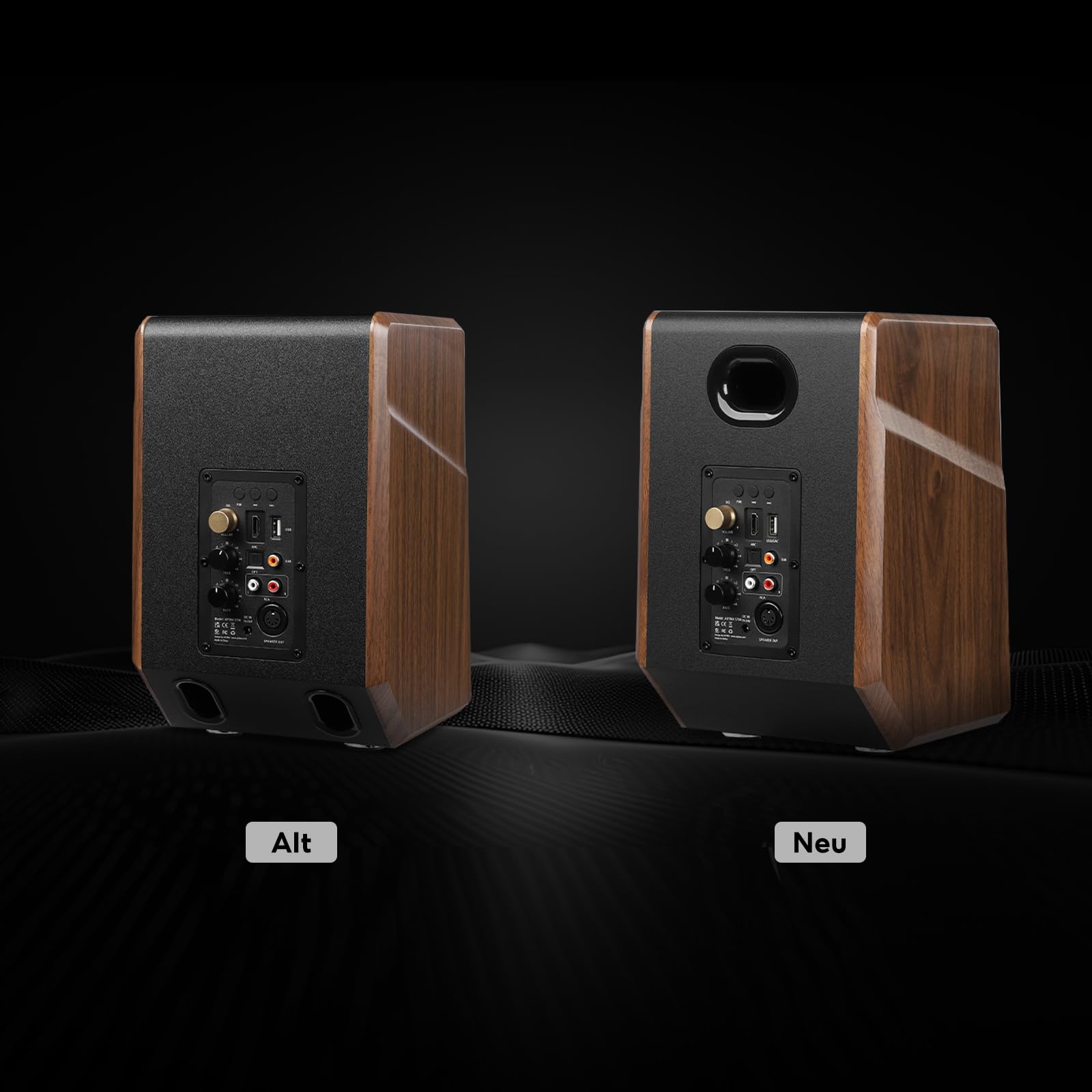 AIYIMA S700 2.0 Aktive Regallautsprecher, 100W Studio Monitor mit 5.25" Woofer, Bluetooth 5.0, HDMI ARC, Optische, RCA, USB Eingänge, Subwoofer Ausgang, HiFi Bookshelf Lautsprecher für PC & Heimkino