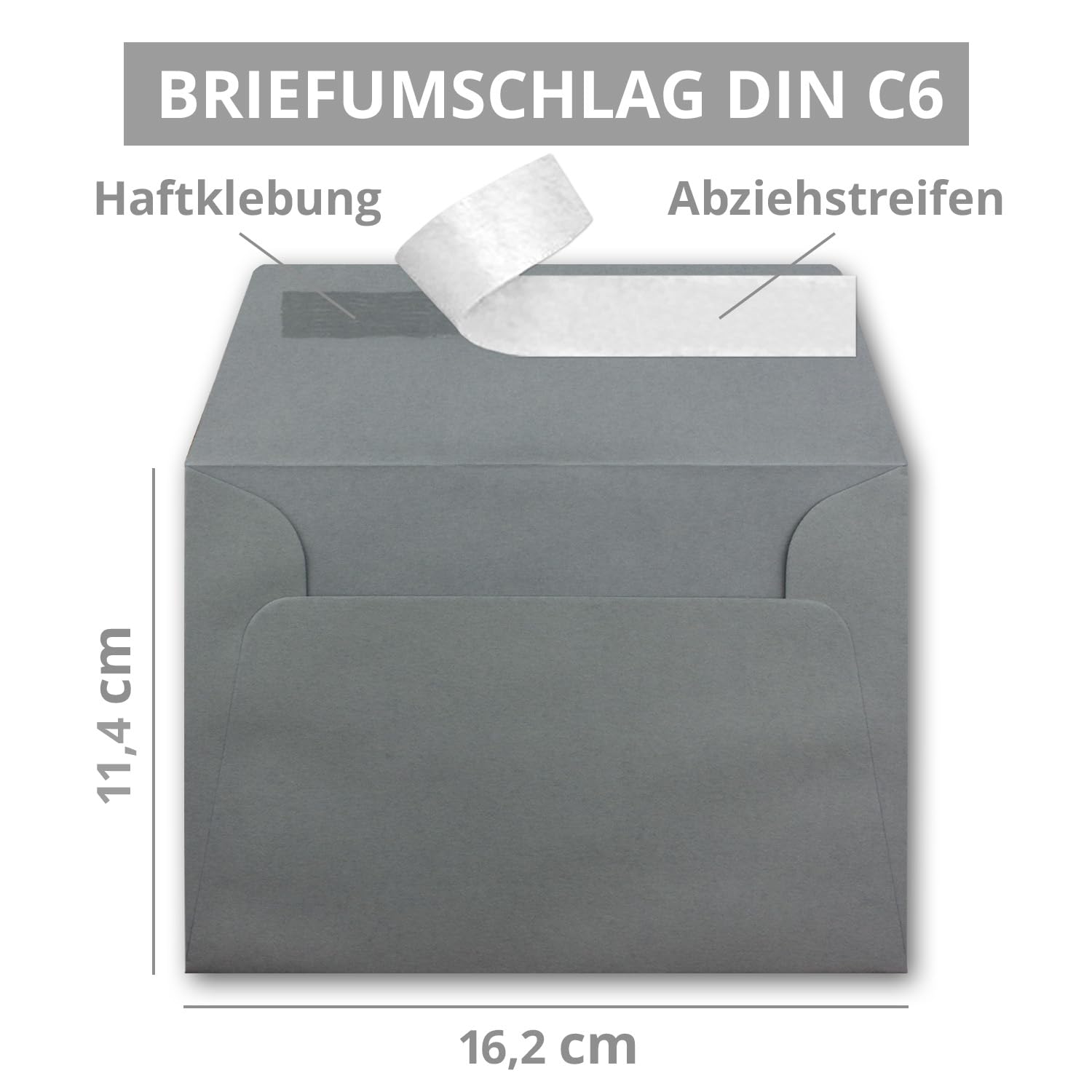 1000 x koperty bożonarodzeniowe - DIN C6 - ze złotym metalicznym tłoczonym deszczem - kolor: ciemnoszary - klejenie, 120 g/m² - 114 x 162 mm