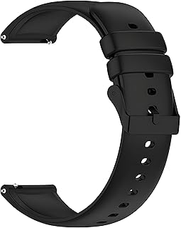 سوار سيليكون ناعم مقاوم للماء مقاس 18 ملم بمشبك إغلاق سريع متوافق مع هواوي 41 ملم / ميبرو GS برو/ ميبرو T1، تصميم أنيق، يعزز تجربة ارتداء ساعتك من نيكست ستور