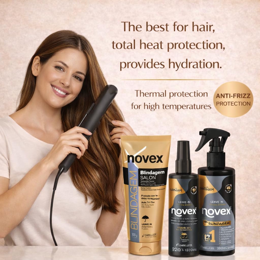 Novex Blindagem Thermal Protector Leave In 7 oz - Heat Protectant