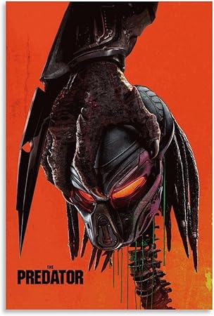 TSNKNP Póster de arte de película de depredador, pintura decorativa, lienzo, arte de pared, póster de salón, dormitorio, pintura, arte de pared, impresión de imagen, decoración moderna para habitación