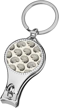 Nail Clippers with Key Chain Nail Cutter for Men Women Multifunction Brain Structure