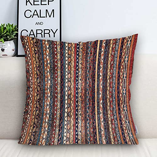 Batmerry Türkisches Blumenmuster dekorative Kissenbezüge, 55,9 x 55,9 cm Vintage persisch orientalisch türkisch Teppich… – Bild 3