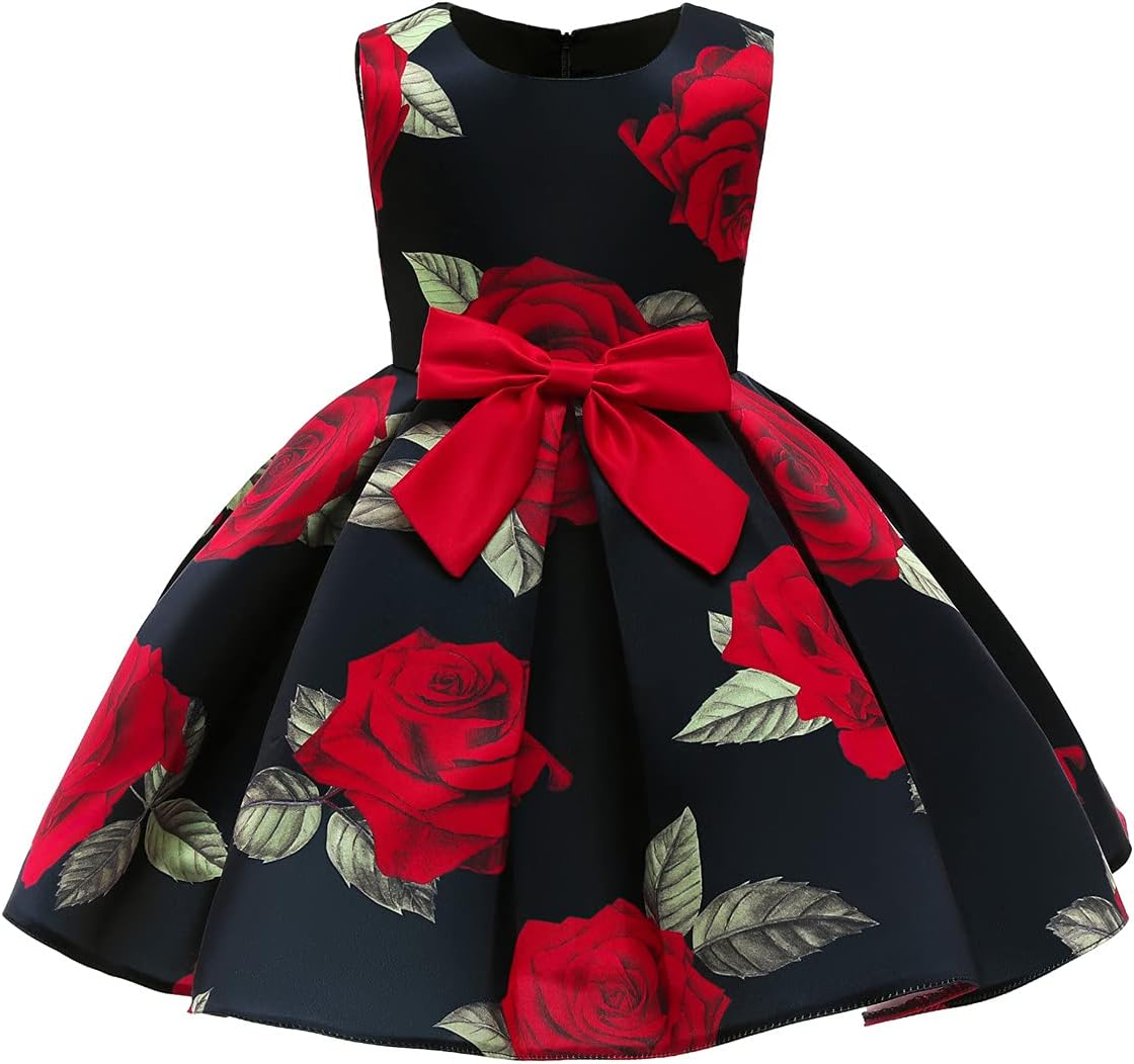 NSSMWTTC3-10Y Toddler Formal Dresses Flower Girl Wedding Pageant Party Dress