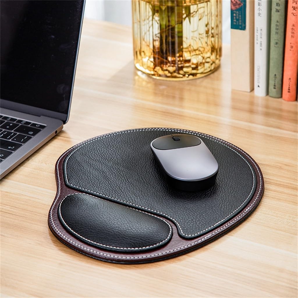 Circular Wrist Guard Pad Leather Office Anti Slip Game