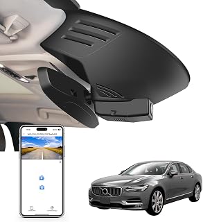 Mangoal Dash Cam Front 4K For Volvo S90 & V90 Cross Country & V90 2017-2021 | (Model A), Integrated OEM appearance, WiFi and App, Loop recording, G sensor, Easy installation, 64GB card