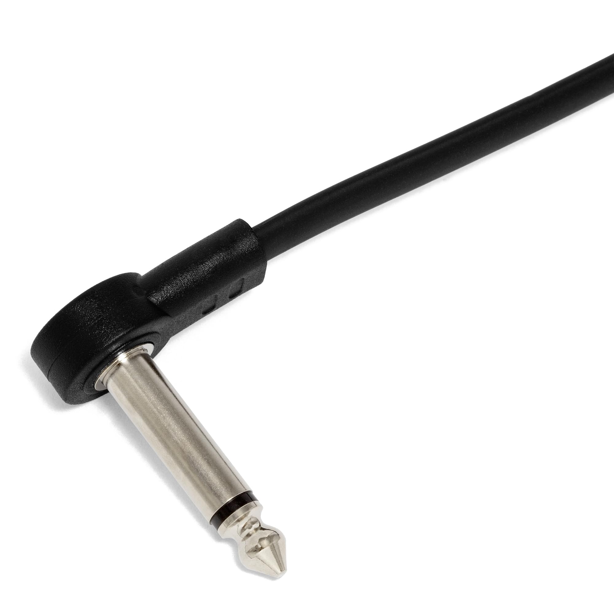 Tiger GTC-PT3 Patch Cables - 3 x 15cm Flat 1/4" Jack to Jack Leads for Effects Pedals Synths, Pedalboards & Audio Equipment - Pack of 3 - Image 3