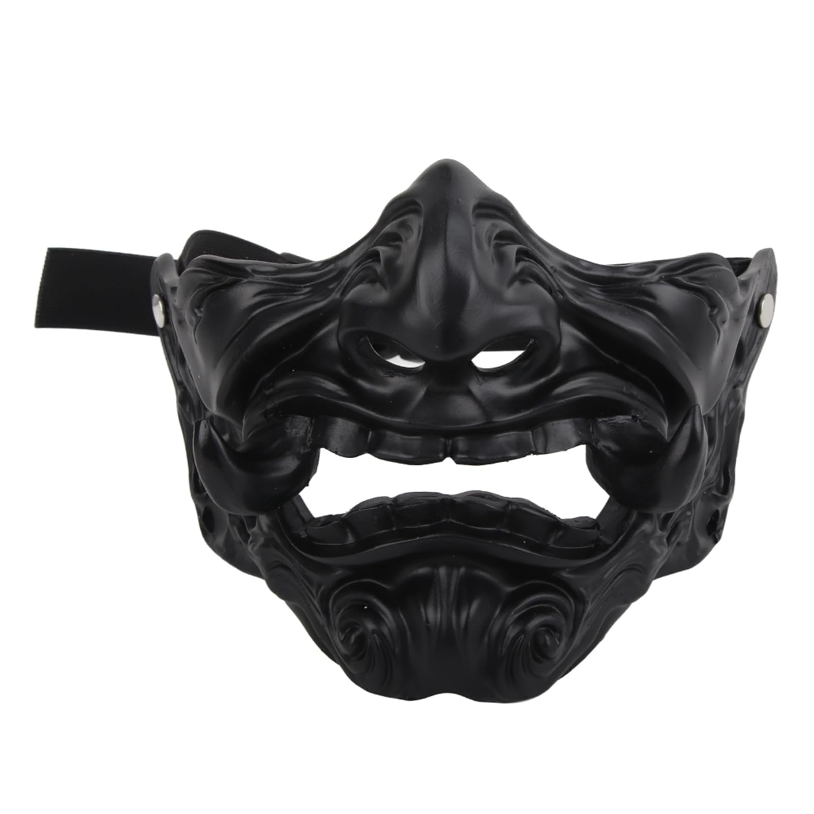 Srliya Half Mask Samurai Helmet Decor for Men Samurai Half Face Protective Masks Halloween Cosplay Mask Samurai Costume Japanese Accessories Party Supplies Man Plastic (1)