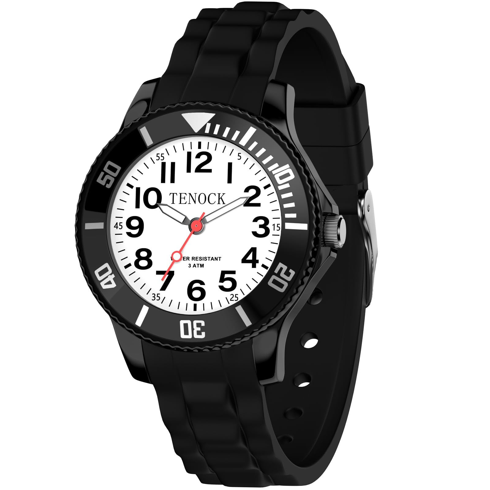 TENOCK Reloj De Cuarzo AnalóGico para NiñOs 30 M Resistente Al Agua, AnalóGico para NiñOs Y NiñAs para Deportes Al Aire Libre
